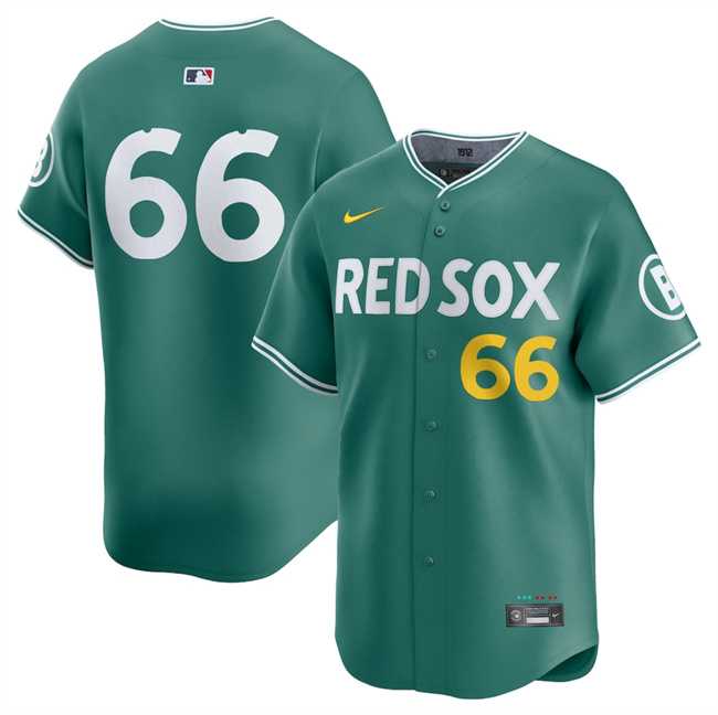 Men%27s Boston Red Sox #66 Brayan Bello Green 2025 City Connect Limited Stitched Jersey Dzhi